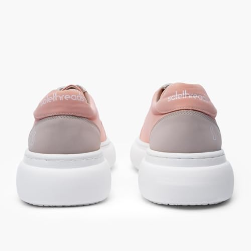 Image of SOLETHREADS Peach Sneakers for Women|Casual Shoes|Comfortable|Stylish|Trendy| Lightweight |Party Shoes for Women