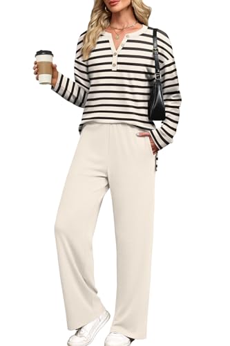 10 Best Travel Outfits for Women That Are Stylish and Comfortable 8 XIEERDUO Women's 2 Piece Lounge Sets Sweatsuit