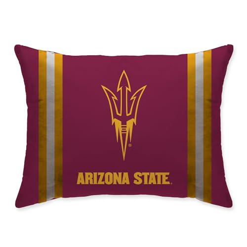 NCAA Arizona State Sun Devils Standard Stripe Logo Bed Pillow