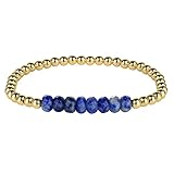 KELITCH Crystal Turquoise Beaded Bracelet Handmade Braided Stretch Bracelets Agate Bracelets Cuff Fa