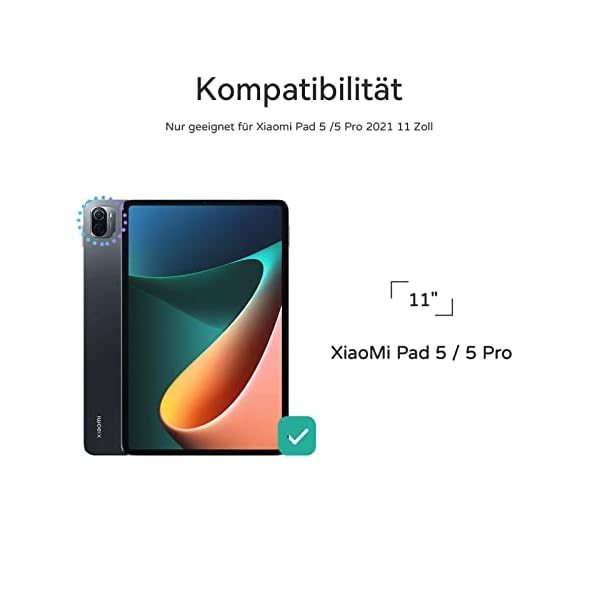 seenda Beleuchtete Tastatur Hülle mit Trackpad für Tablet XIAOMI Pad 5/5 Pro/5 Pro 5G (11 Zoll), Bluetooth… – Bild 3