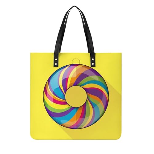 Tote bag pour voyage sucette femmes - Sac à main shopper bandoulière 39x39cm