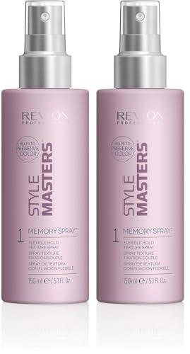 REVLON PROFESSIONAL Style Masters Memory Spray, Spray Texturizante Pelo de Fijación Flexible, Aporta Cuerpo y Textura al Cabello, 150ml (Paquete de 2)