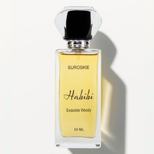 Image of Suroskie Habibi Perfume 50Ml | Luxury Eau De Parfum | Long Lasting Unisex Fragrance Spray | Aromatic Blend Of Aqua, Saffron & Rose Scent | Floral & Woody Notes | Premium Gift For Men & Women