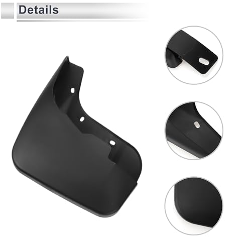 Image of X AUTOHAUX 1set Front and Rear Mud Flaps Splash Guards Mud Guards for Audi Q7 2006-2015 W /Mount Accessories