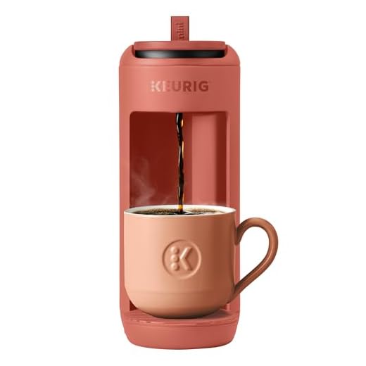 Keurig K-Mini Mate Single Serve K-Cup Pod Coffee Maker, Brews Up to 12 oz Cup, Compact Portable Coffee Machine for Small Spaces, Great for Dorms & Offices, Red Rocks