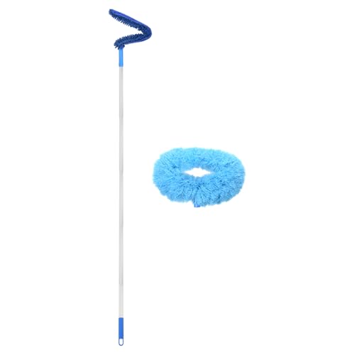 Image of PATIKIL Ceiling Fan Cleaner Duster, 12.9 inch to 59 inch, 2 in 1 Microfiber Duster Extendable Handle Fan Blade Cleaning Tool Removable Washable for Furniture Blind, Blue