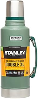 Stanley Classic Legendary Bottle 1.9L / 2.0QT Hammertone Green - Stainless Steel Thermos Flask - BPA-free - Keeps 32 Hours Hot or Cold - Dishwasher Safe - Leak-proof Lid Serves As A Cup