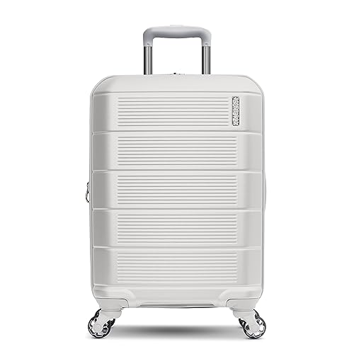 Image of American Tourister Stratum 2.0 Expandable Hardside Luggage with Spinner Wheels, Carry-On, White