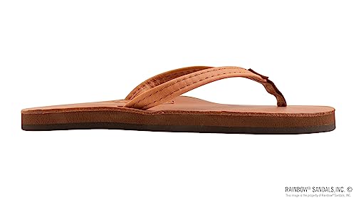 Image of Rainbow Sandals Ladies Luxury Leather - Single Layer Arch Support With 1 /2 inch Narrow Strap