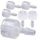Alipis 8pcs PP Hose Barb Adapter Chemical Resistant Luer Lock Connector for Needle Tubes Inline Plastic Pipe Dispensing Lock Couplings for Industrial and Craft Use