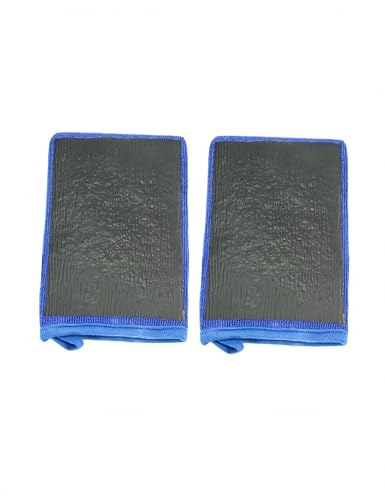 PAVNSO 2 Pack Soft Clay Mitt, Microfiber Bar Towel, Auto Detailing Glove for Car Detailing/Car Enthusiasts