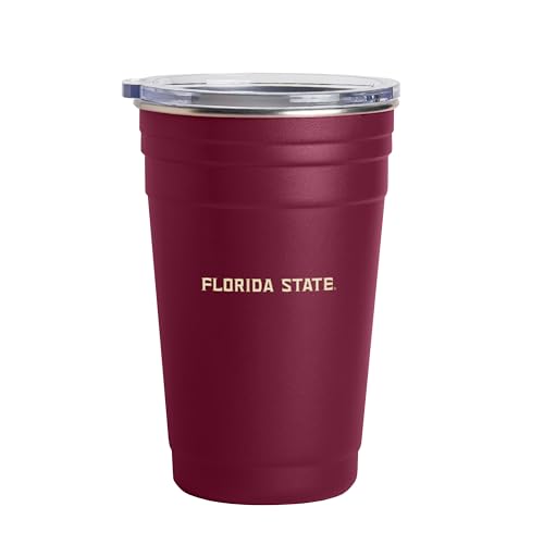 Image of Logo Brands NCAA 22 oz Stainless Steel Tailgate Cup -Double Wall Vacuum-Sealed Durable For Hot & Cold Drinks, Perfect for Gameday & Tailgating
