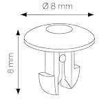 Zoom IMG-2 100 pz bottoni targa auto Zoom IMG-2 100 pz bottoni targa auto