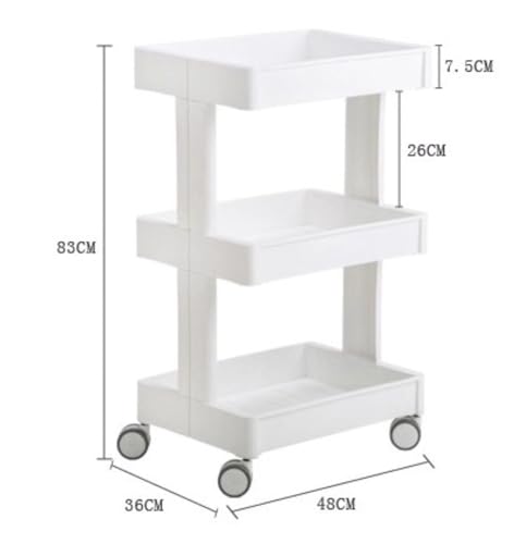 Chariot utilitaire à roulettes avec support de rangement de salon de coiffure