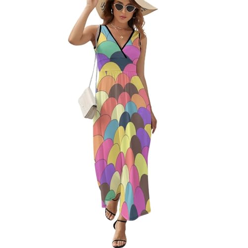 Robe maxi col V décontractée pour sublimer la silhouette féminine