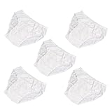 Healvian 5 Piezas Calzoncillos Desechables de Algodón para Hombre Unidades XXXL y Transpirables para Viajes