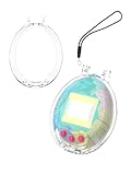WUNIAK For Tamagotchi Original Case Cover, Design Kid Friendly PC Protective Portable Scratch Shock Resistant Shell with Lanyard for Tamagotchi,Transparent