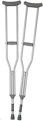 Béquilles sous les aisselles en aluminium réglables pour adulte et senior