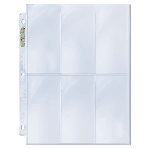 Image of Ultra Pro 1-Pocket Platinum Page with 8 inch X 10 inch Pocket 100 ct.