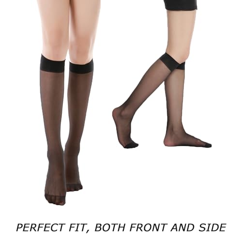 Image of HA WA Women's Knee High Stocking Nylon Pantyhose Socks