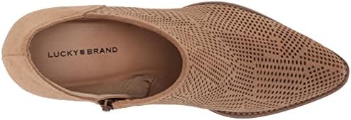 Lucky Brand Women's Zeshia Bootie Ankle Boot, Latte, 10 | Image 4