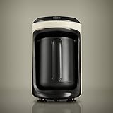 KARACA Hatir Hup Türkische Kaffeemaschine, Creme, Fur 5 Personen, 535W, Kaffeevollautomat-Coffee Maker, Turkisch Kaffemachinen- Einfach Kaffee- Traditional Kaffeekocher