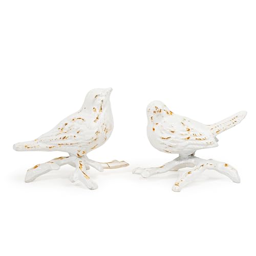 Figuras Decorativas de Pájaros en Hierro Fundido Set 2 miniatura 2
