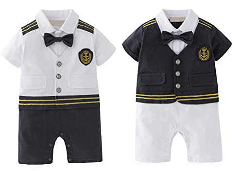 Pijama Enterizo de Algodón con Corbatín para Bebé 6 Meses miniatura 4