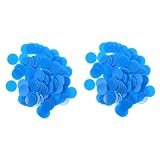 Jetons de comptage de bingo : avec une surface lisse, vous obtiendrez une sensation de toucher confortable, ces jetons de jeu sont suffisamment sûrs pour être utilisés, de petits jetons de bingo.
