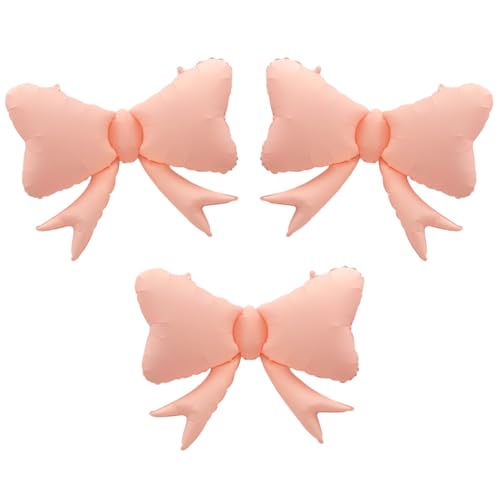 Bow Big Balloons Pink 3 Pcs Large Bow Balloons Macaron Bow Theme ...