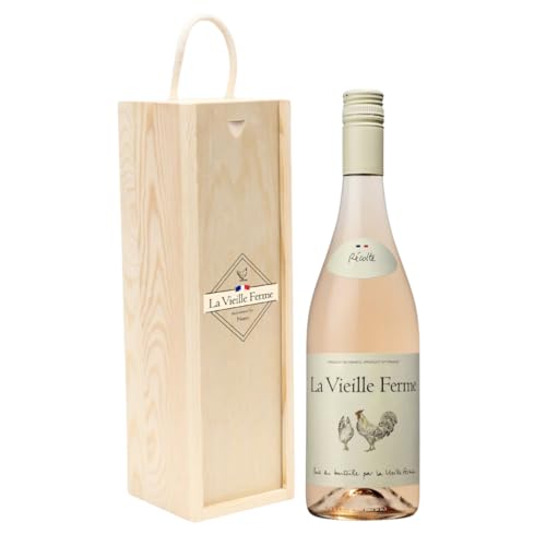 Personalised La Vieille Ferme Rose Wine Gift Set (75cl) - Wine Gifts for Women, Birthdays, Christmas, Graduation, Mothers Day, Chicken Wine