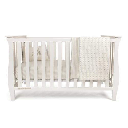Ely's & Co. 5 Piece Crib Bedding Set Blue Linear Berry