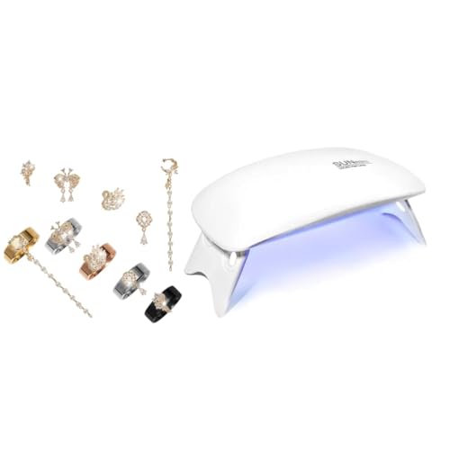 BOVIPO 14K Gold Plated Smart Ring Accessories, 5PCS Fashion 3D Rhinestone Charms (Easy Install & Remove) Compatible with Oura Ring Gen3/4 (S 1)