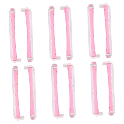 ERINGOGO 12pcs Hair Curling Tools Durable Curling Perm Rods for Long Hair Easy to Use Rollers for Salon Comfortable Grip for Attractive Curls