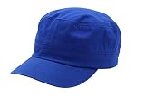 Quality Merchandise Cadet Army Cap - Military Cotton Hat, Roy Royal Blue