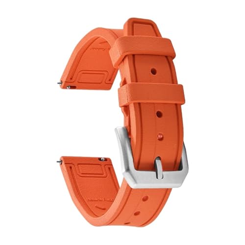 Bracelet montre fluoroélastomère imperméable avec attaches rapides pour le sport