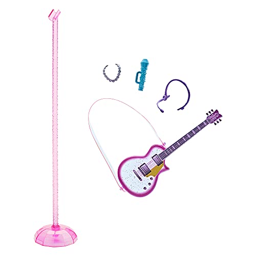 Barbie GYJ24 - "Bühne frei für große Träume" Brooklyn Barbie Puppe (ca. 30 cm groß, mit braunen Zöpfen) mit Musik, Lichtern, Mikrofon und Zubehörteilen, Geschenk für Kinder von 3 bis 7 Jahren – Bild 7