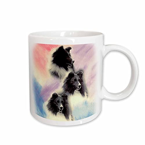 3dRose Black Sheltie 11oz Mug