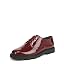 Dark Red Patent Faux Leather