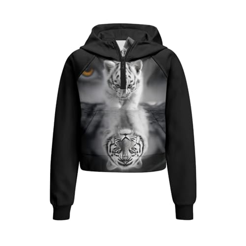 HUIACONG Zip Up Hoodie for Kids Girls Long Sleeve Jackets for Children4