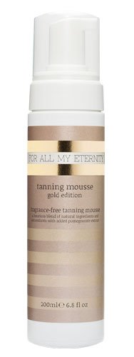 For All My Eternity Tanning Mousse Gold Edition Paraben-Free SLS-Free Instant Luxury Sunless Tanning Mousse with Natural and Organic Ingredients Luxury Self Tan Foam for Body Face Legs Arms