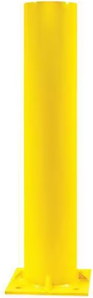 Bollard,36 in H,Yellow,Carbon Steel