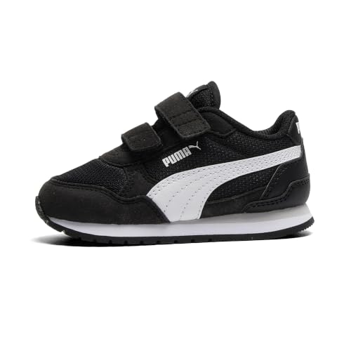Puma Unisex-Child ST Runner Hook and Loop, Puma Black-Puma White-Cool Light Gray, Toddler 7 - image 1