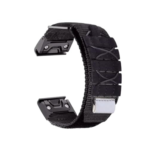 22/26mm�X�|�[�c�i�C���������O�o���h�ɓK������Garmin Fenix 7 6X 6S 6 Pro 5X 5 5S 3HR(Black,For Garmin 26mm)