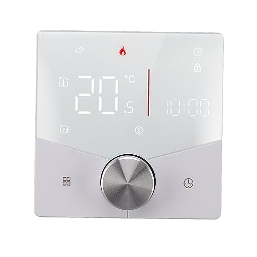 Termostato Inteligente Com Design de Botão, Painel LCD Colorido para Sala de Sauna, de Piso Aquecido