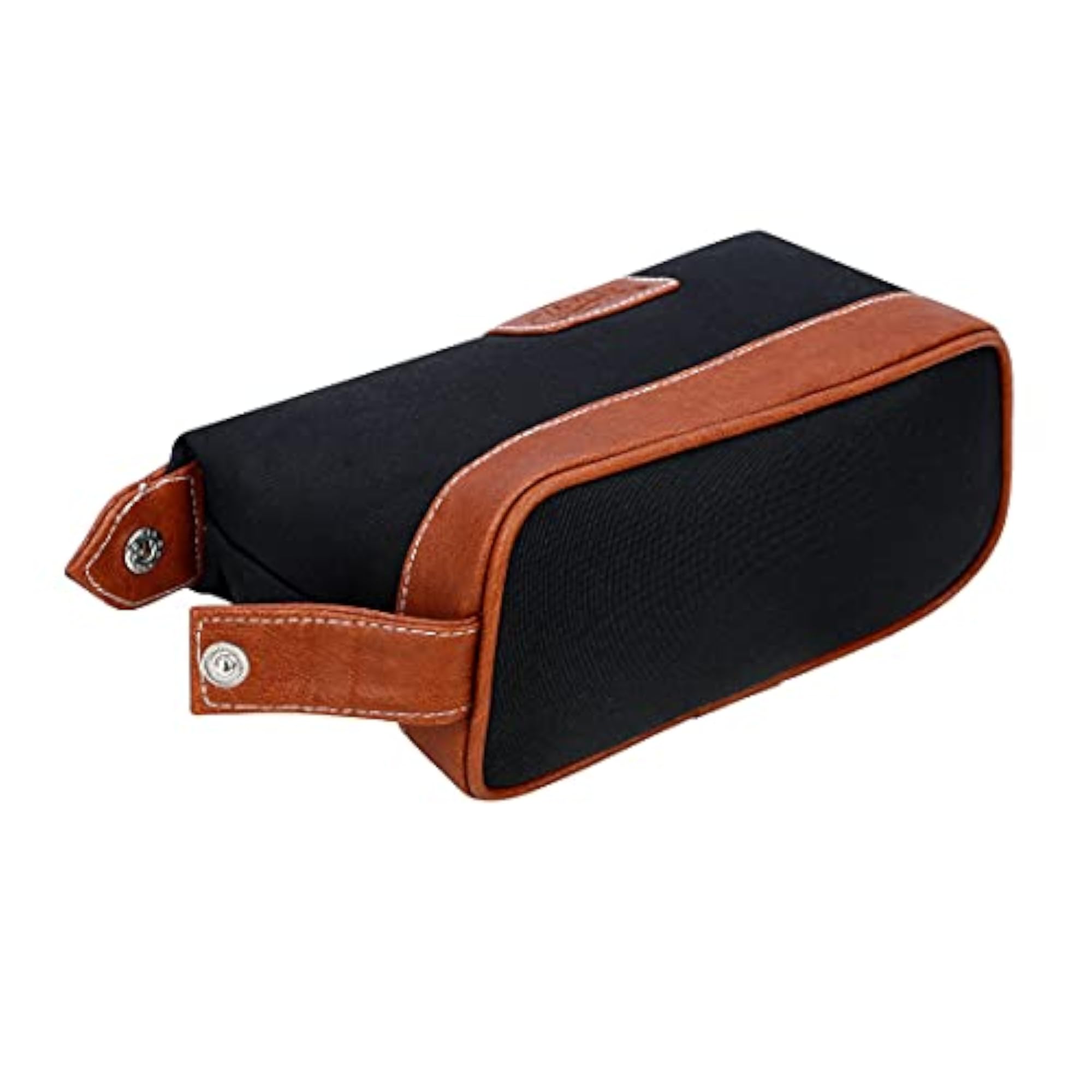 Leather Travel Toiletry Organizer Dopp Kit, Water-Resistant
