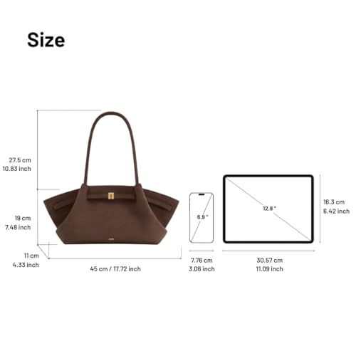 Bolso Tote ancho de antelina sintética para mujer JW PEI miniatura 3