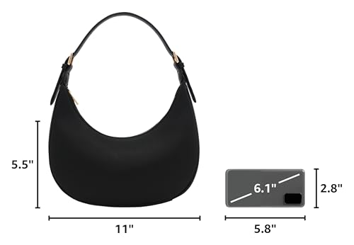 Image of FashionPuzzle Elegant Crescent Shoulder Bag Underarm Purse