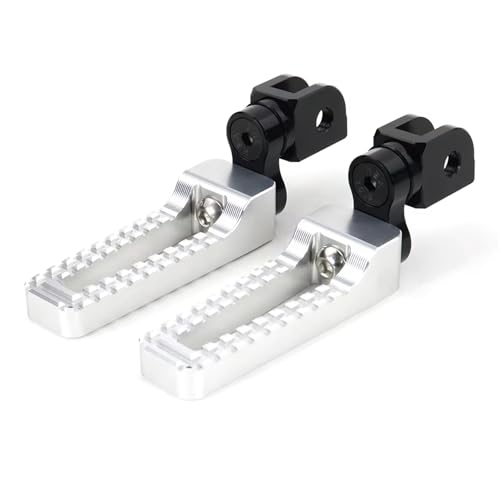 Repose-pieds avant moto anti-glisse pour Kawasaki ER-6N ER-6F Ninja 125 argent